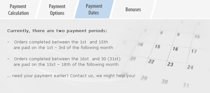Payment Dates